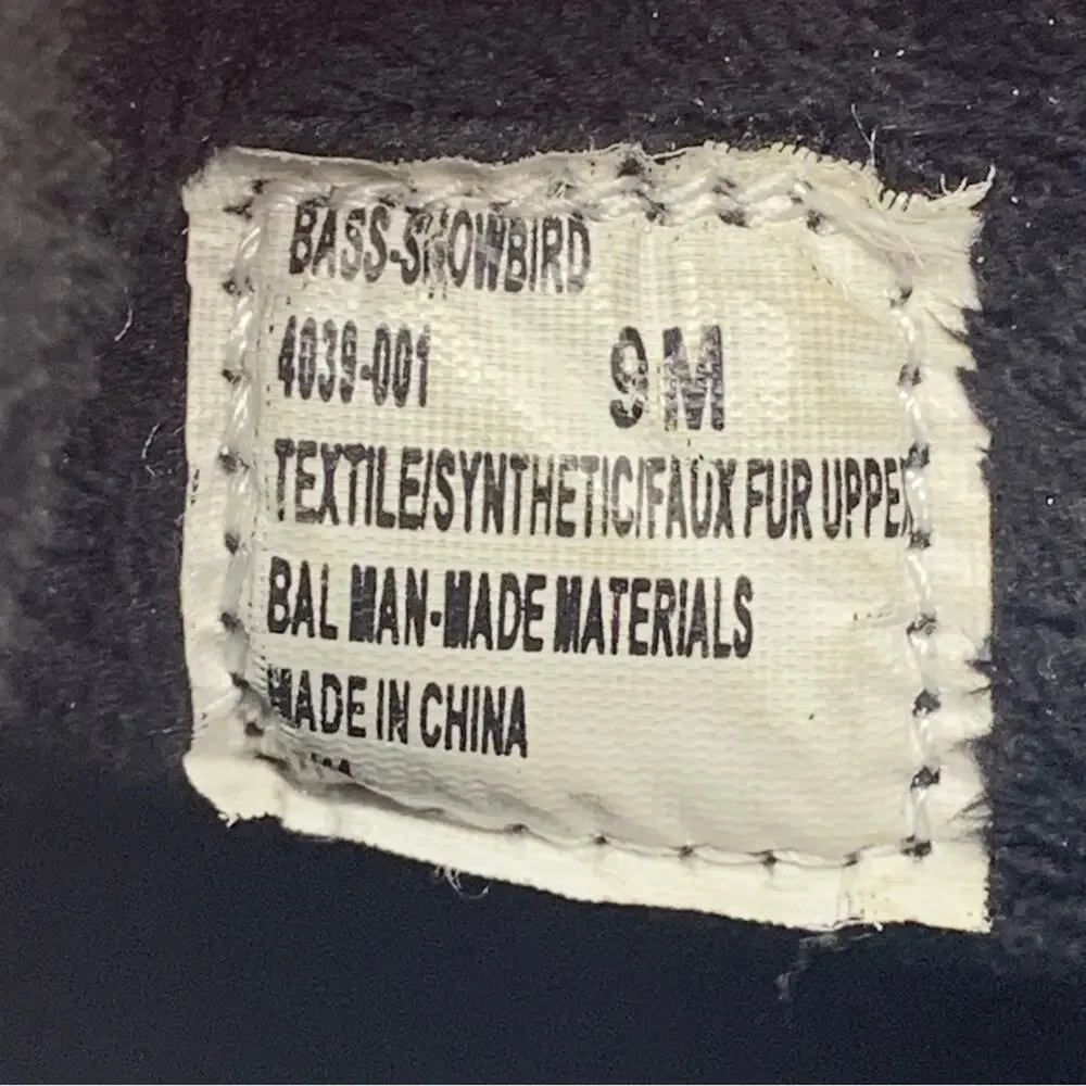 Bass Heritage Collection Winter Snowbird Boots Black Gray Purple Plaid S… - Picture 14 of 16